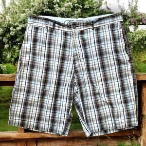 Canterbury of New Zealand Men’s Cotton Plaid Bermuda Shorts EUC